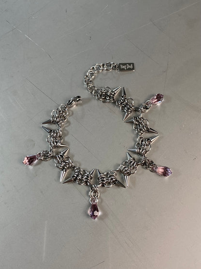 Blinged Wire Trap Bracelet
