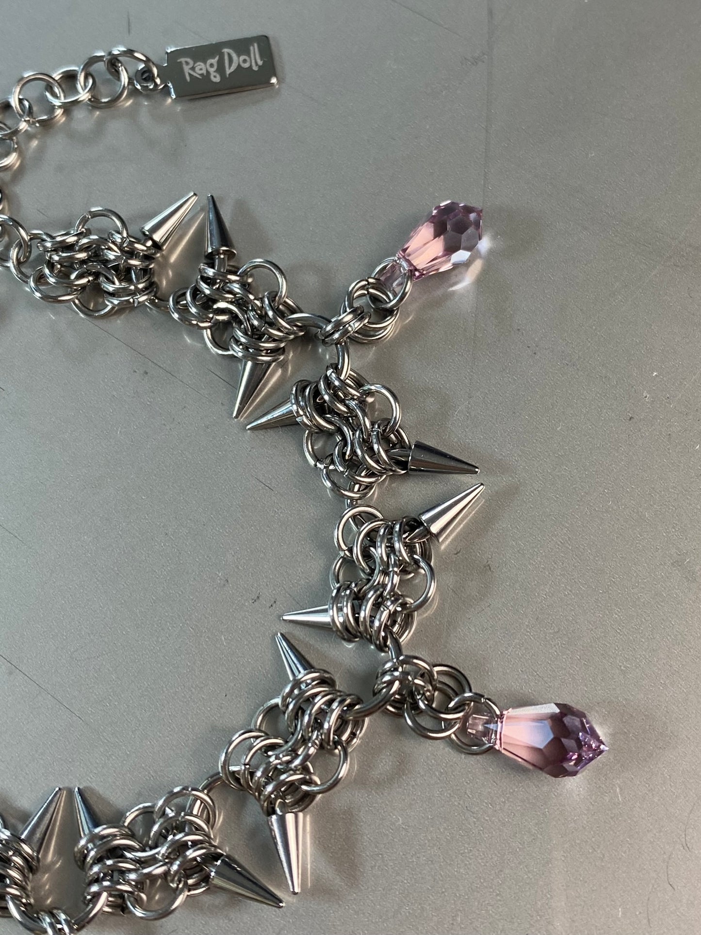 Blinged Wire Trap Bracelet