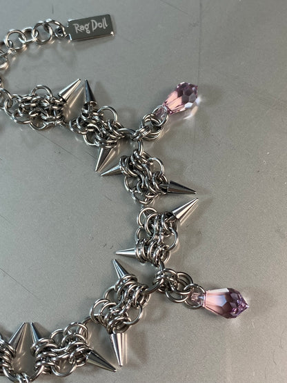 Blinged Wire Trap Bracelet
