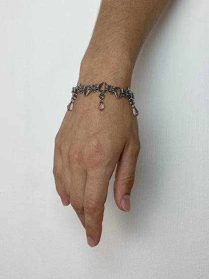 Blinged Wire Trap Bracelet